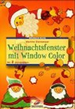 Weihnachtsfenster mit Window Color. Mit 2 Vorlagebögen