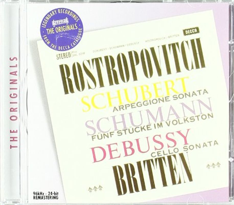 Mstislaw Rostropowitsch - Sonate F.Arpeggione/Fünf Stücke im Volkston/+