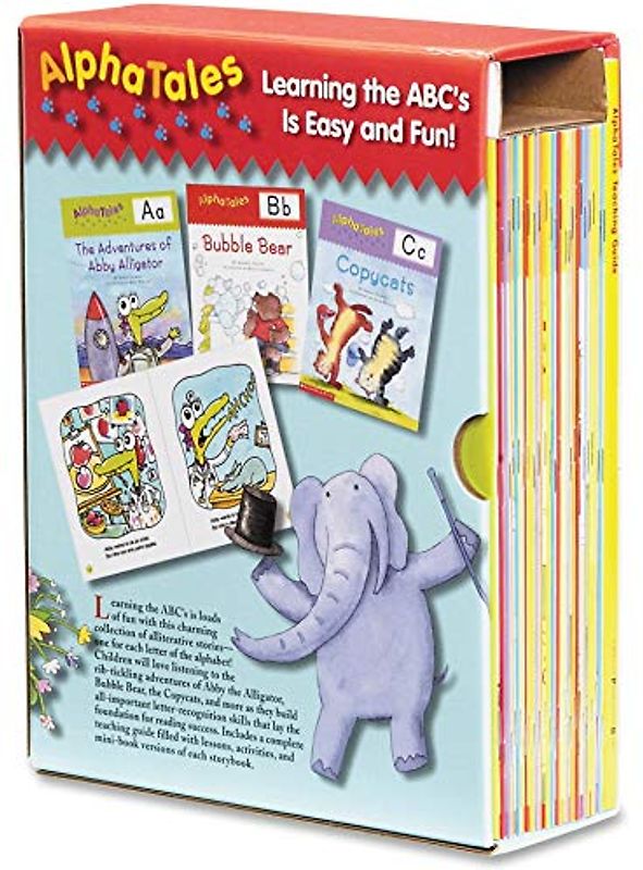 AlphaTales: A Set of 26 Irresistible Animal Storybooks That Build Phonemic Awareness & Teach Each Letter of the Alphabet [With Teacher's Guide]