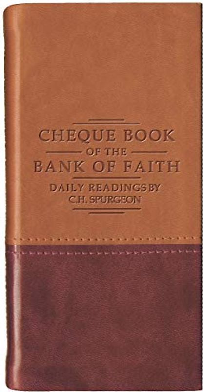 Chequebook of the Bank of Faith Tan/Burgundy (Daily Readings)