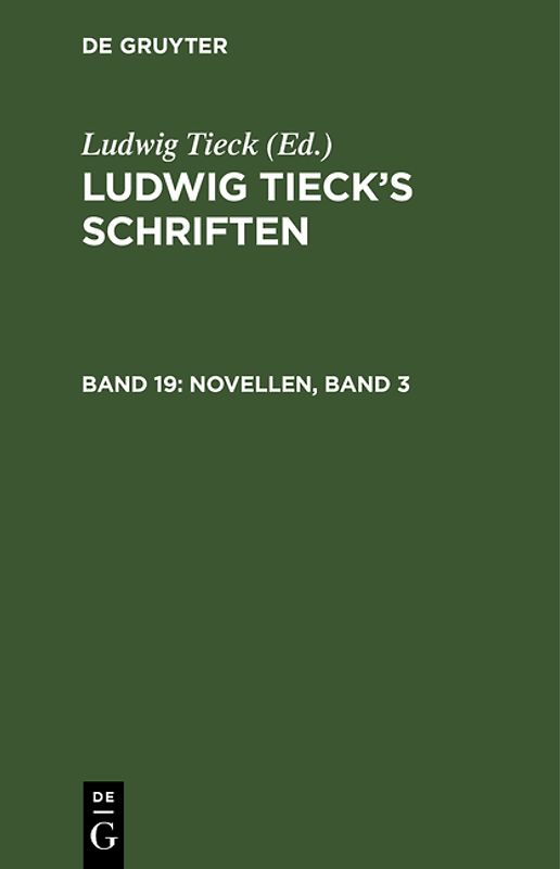 Ludwig Tieck’s Schriften / Novellen, Band 3