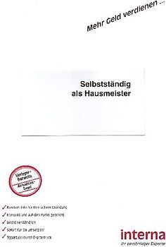 Selbstständig als Hausmeister