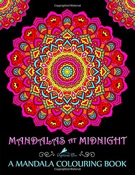 Mandalas At Midnight: A Mandala Colouring Book: Mandalas on Black Background Paper (UK Edition)