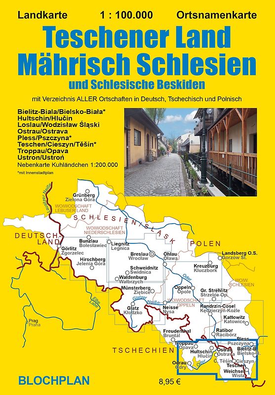 Landkarte Teschener Land/Mährisch Schlesien