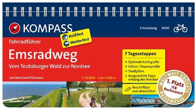 KOMPASS Radführer Emsradweg, Vom Teutoburger Wald zur Nordsee