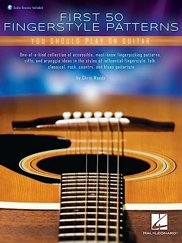 First 50 Fingerstyle Patterns You Should Play on Guitar (Book/Online Audio)