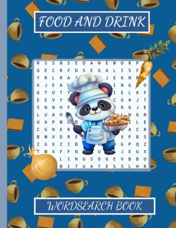 Food and drink wordsearch book: Have a feast on words with these food themed puzzles. 100 bonus word scramble games included