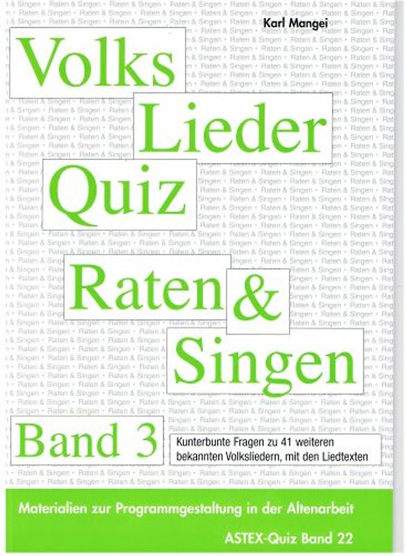 Volksliederquiz - Raten und Singen – Band 3