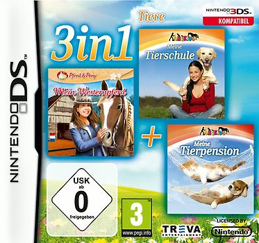 3 in 1 Tier: Meine Tierschule / Westernpferd / Meine Tierpension Nintendo DS