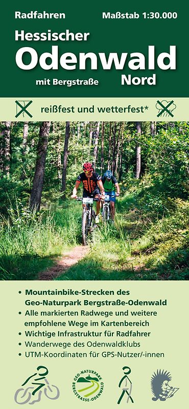 Radfahren, Hessischer Odenwald Nord mit Bergstraße