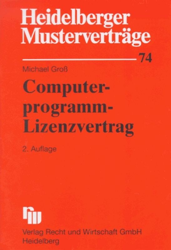 Computerprogramm-Lizenzvertrag