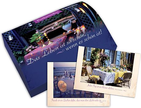 Das Leben ist so schön, wenn es schön ist - Postkartenbox