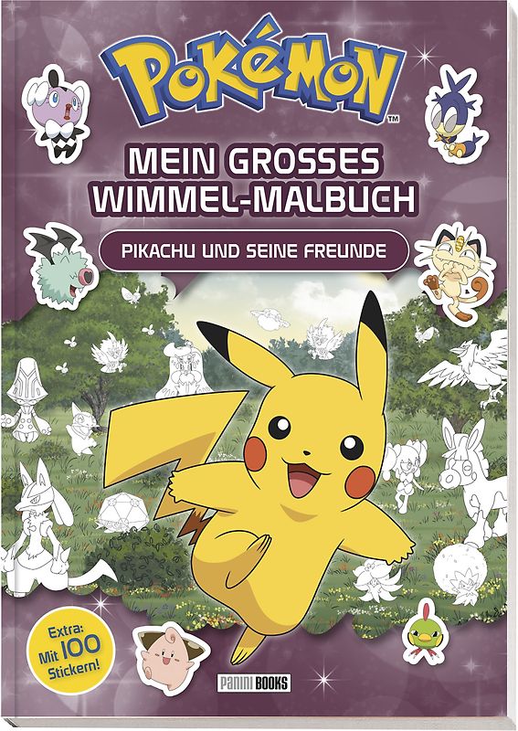 Pokémon: Mein großes Wimmel-Malbuch - Pikachu und seine Freunde