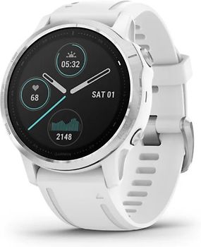 Garmin Fenix 6S 42 mm blanc et bracelet en silicone blanc