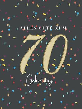 Gästebuch 70 Geburtstag: Buch zum Eintragen für Glückwünsche und die schönsten Fotos der Gäste I Geschenk für Frau oder Mann I Geschenkidee 70. Geburtstag