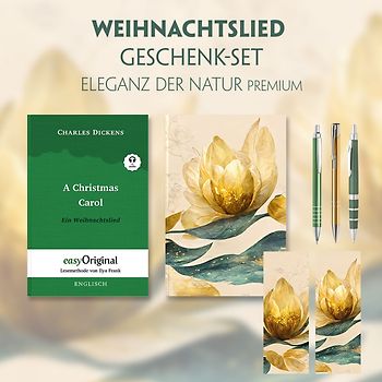 Ein Weihnachtslied Geschenkset (Softcover + Audio-Online) + Eleganz der Natur Schreibset Premium