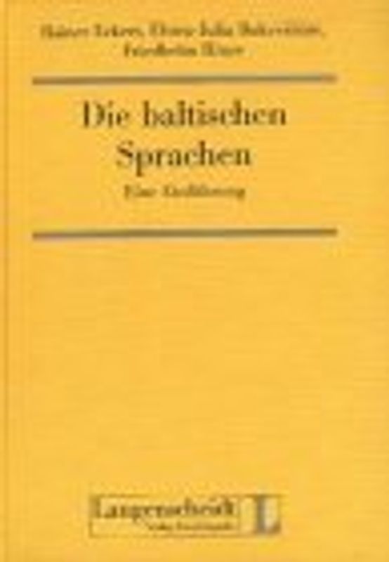 Die baltischen Sprachen. Eine Einführung