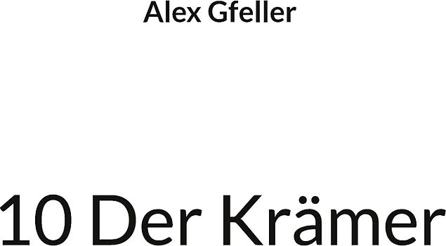 10 Der Krämer