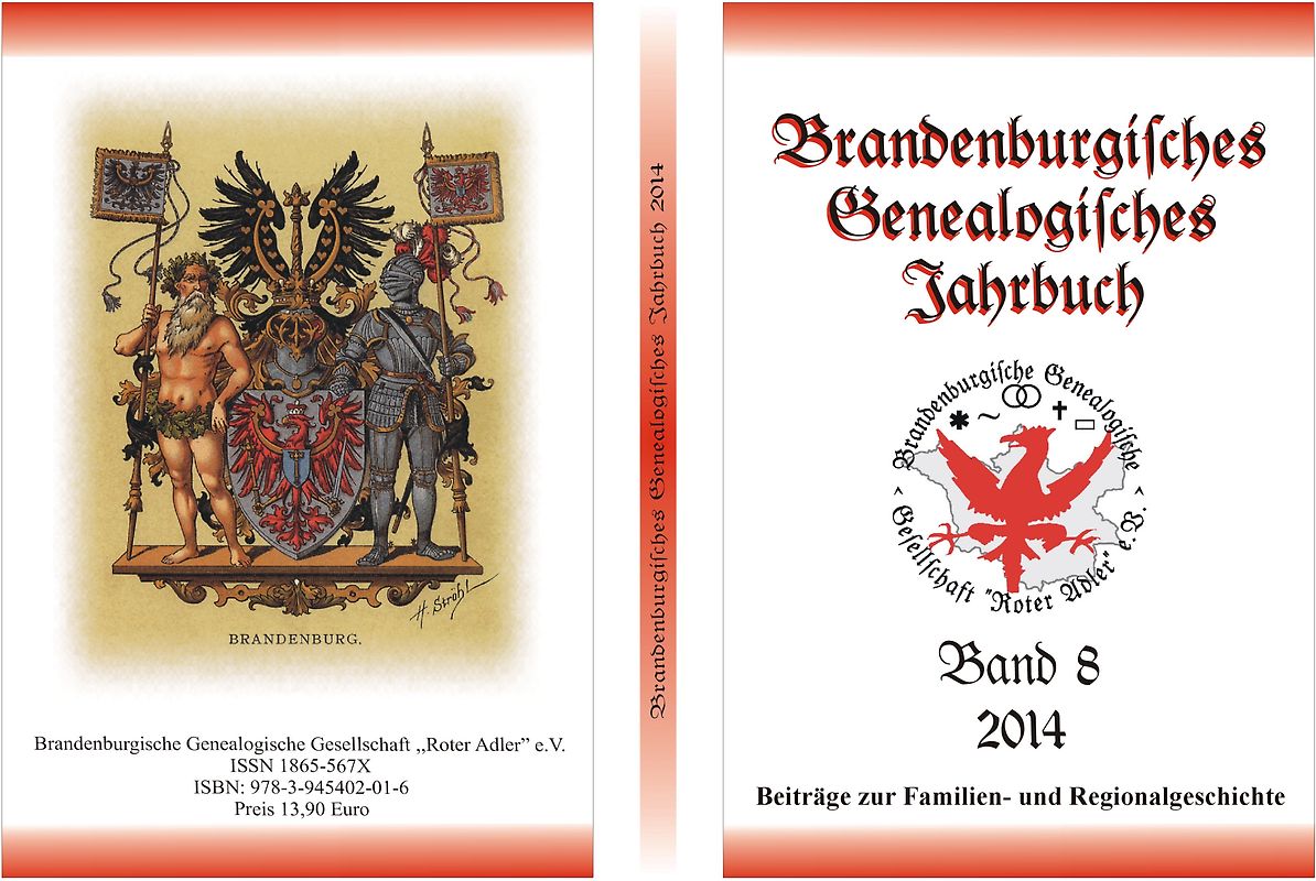 Brandenburgisches Genealogisches Jahrbuch (BGJ) / Brandenburgisches Genealogisches Jahrbuch 2014
