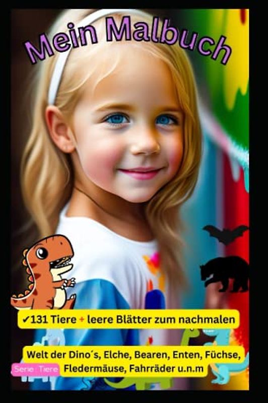 Mein Malbuch-Tierischer Ausmalspaß- Entdecke die Welt der Tiere durch Malen und Zeichnen: Magische Welten zum Ausmalen- Eine Reise durch zauberhafte Landschaften
