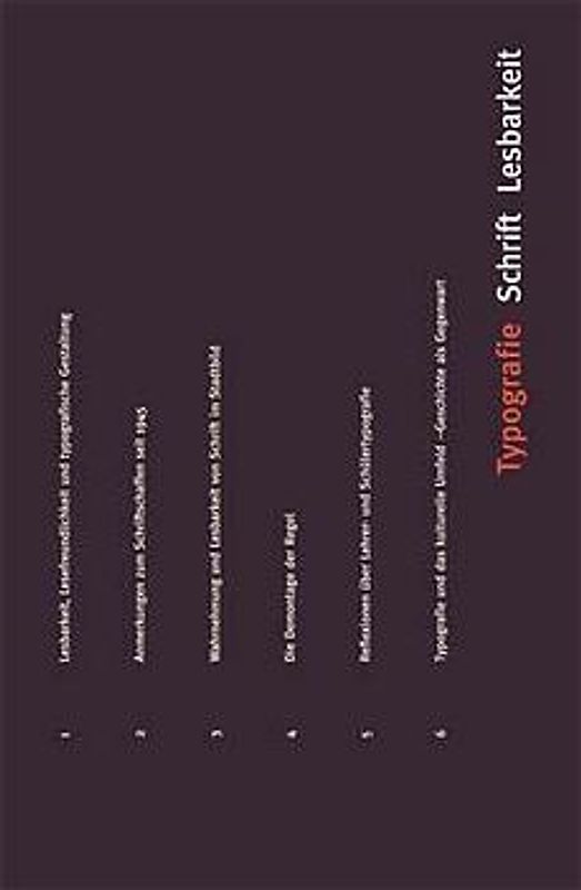 Typografie, Schrift, Lesbarkeit