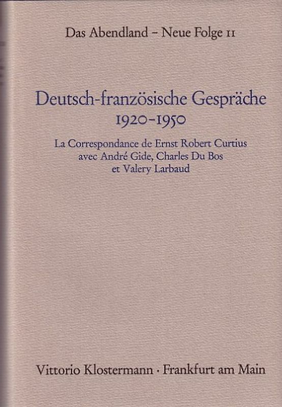 Deutsch-französische Gespräche 1920-1950