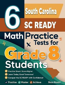 6 South Carolina SC READY Math Practice Tests for Grade 8 Students