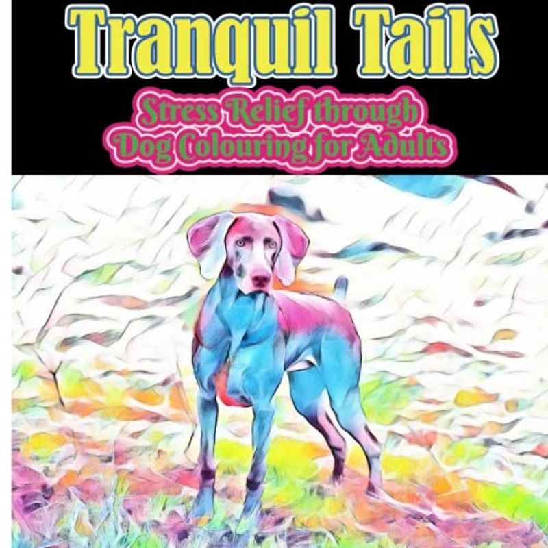 Tranquil Tails: Stress Relief through Dog Coloring for Adults: Therapeutic dog coloring experience