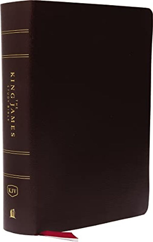 The King James Study Bible, Bonded Leather, Burgundy, Indexed, Full-Color Edition