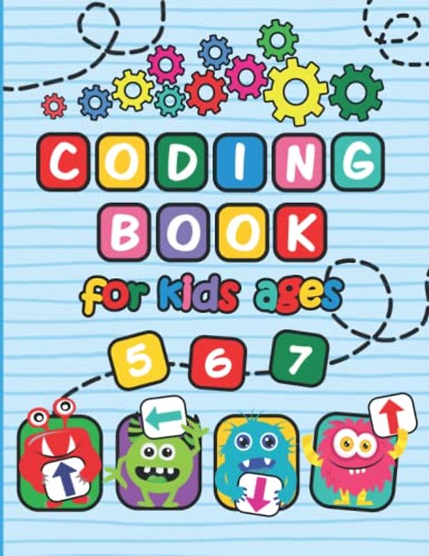Coding Book for Kids ages 5-6-7: STEM Coding Activity Book for 5-7 year old Boys and Girls