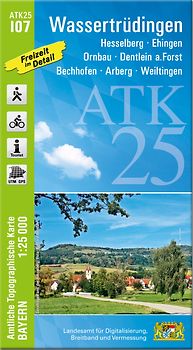 ATK25-I07 Wassertrüdingen (Amtliche Topographische Karte 1:25000)