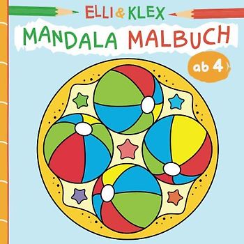 Mandala Malbuch ab 4: Tiere, Gegenstände und einfache Formen - Mandalas für Mädchen und Jungen im Kindergarten-Alter