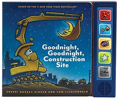 Goodnight Goodnight Construction Site Sound Book: (Construction Books for Kids, Books with Sound for Toddlers, Children's Truck Books, Read Aloud Books)