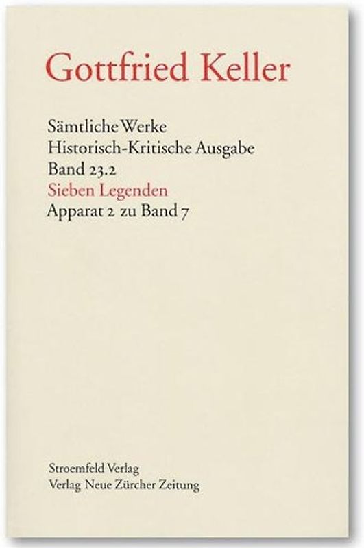 Sämtliche Werke. Historisch-Kritische Ausgabe, Band 23.2