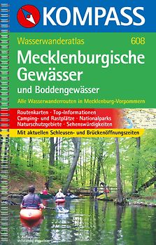 Mecklenburgische Gewässer und Boddengewässer. KOMPASS-Wasserwanderatlas.