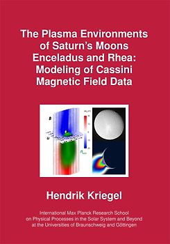 The Plasma Environments of Saturn’s Moons Enceladus and Rhea: Modeling of Cassini Magnetic Field Data