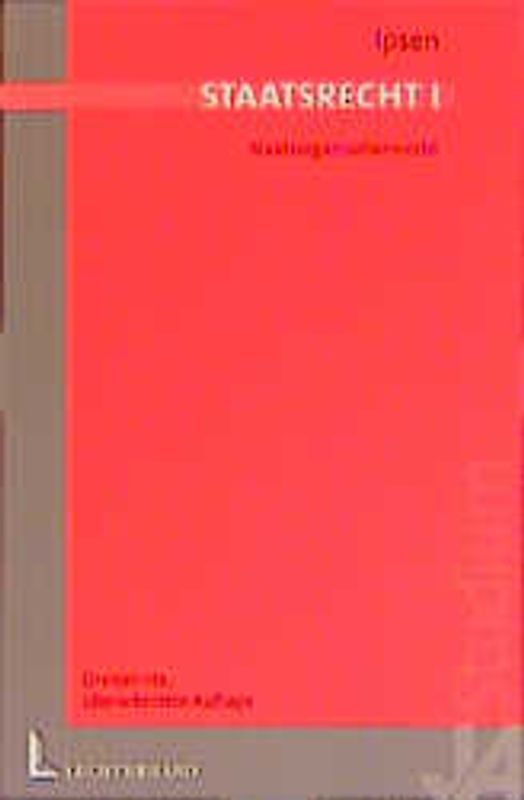 Staatsrecht. Staatsorganisationsrecht