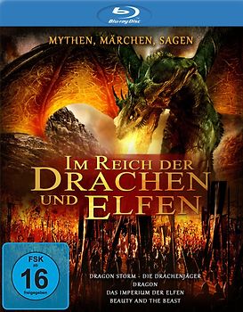 Im Reich der Drachen und Elfen (4 Filme - Dragon Storm / Dragon / Imperium der Elfen / Beauty and the Beast) Blu-ray Disc