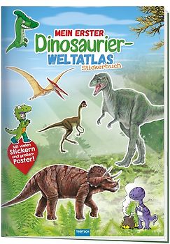 Trötsch Stickerbuch Mein erster Dinosaurier Weltatlas