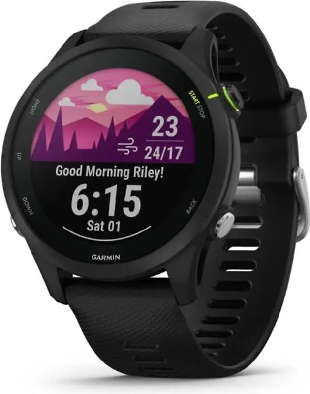 Garmin Forerunner 255 Music noir et bracelet en silicone noir