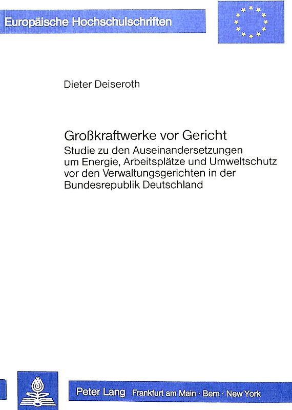 Grosskraftwerke vor Gericht