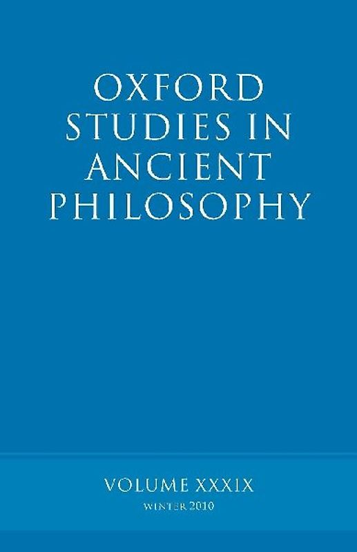 Oxford Studies in Ancient Philosophy Volume