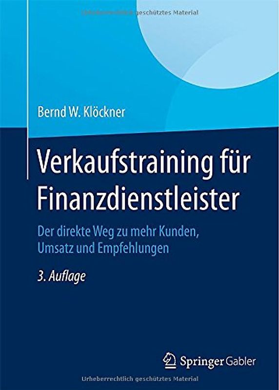 Verkaufstraining für Finanzdienstleister