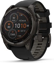 Garmin Fenix 8 47 mm koolstofgrijs met grafiet polsband [wifi, Sapphire Solar Edition]
