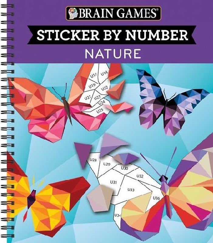 Brain Games - Sticker by Number: Nature (28 Images to Sticker)