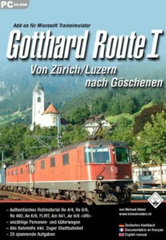 Trainsimulator MS AddOn Gotthard Route 1 PC Spiele