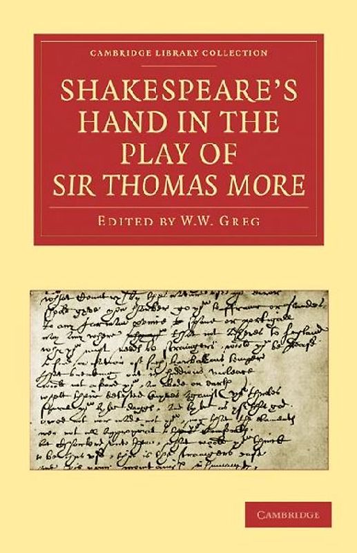 Shakespeare S Hand in the Play of Sir Thomas More