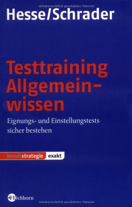 Testtraining Allgemeinwissen