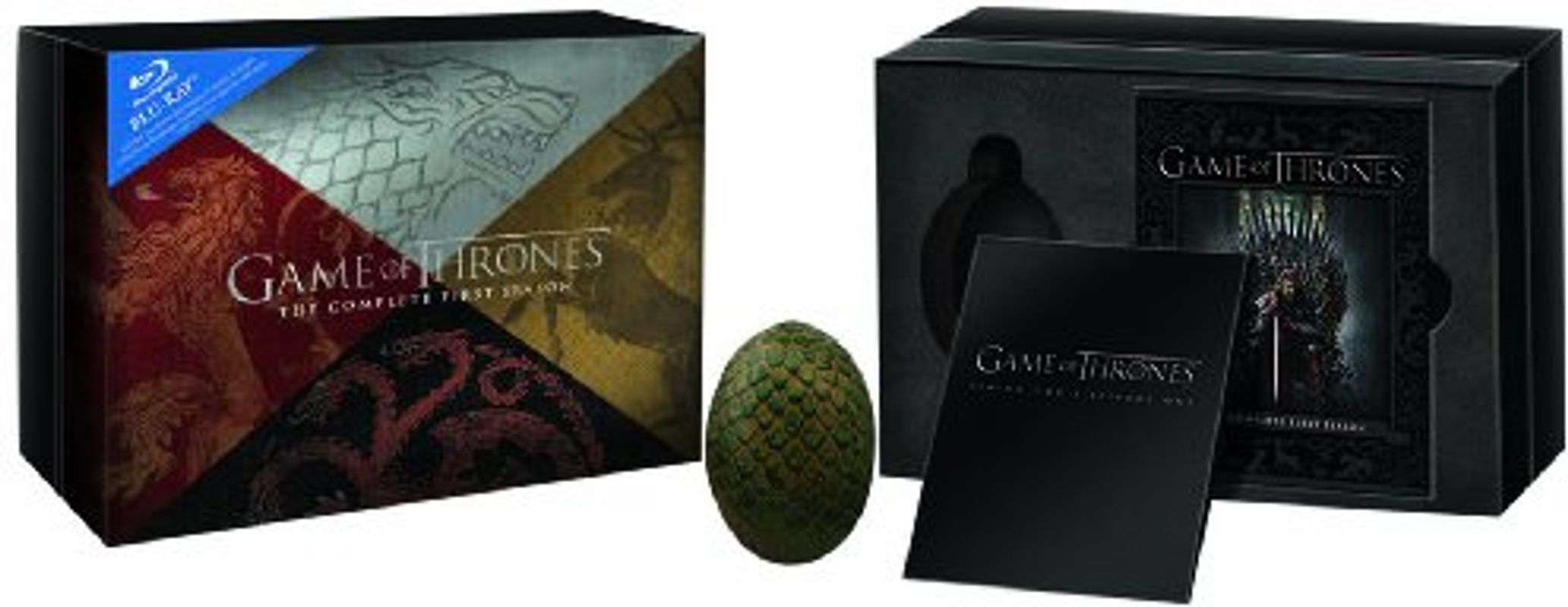 Game of Thrones: The Complete first Season [inkl. Drachenei, 2 Interactive Guides, Exclusive Histories of the Seven Kingdoms, 6 Discs] Blu-ray Disc