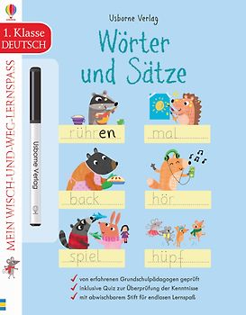 Mein Wisch-und-weg-Lernspaß: Wörter und Sätze (1. Klasse)